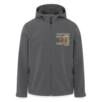 1975 Vintage Retro Geburtstagsgeschenk - Recycelte Männer Softshell-Jacke von Stanley/Stella - Schwarz - Vorne - AI Model Male 185 light (185cm)