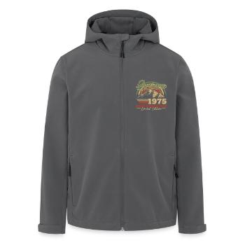 1975 Vintage Retro Geburtstagsgeschenk - Recycelte Männer Softshell-Jacke von Stanley/Stella - Schwarz - Vorne - AI Model Male 185 light (185cm)