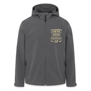 Mai 2015 Vintage Cadeau d’anniversaire - Veste softshell homme en polyester recyclé Stanley/Stella - charbon - Devant - AI Model Male 185 light (185cm)