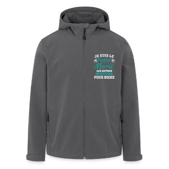 Ich bin der Bräutigam in spe Humor Geschenk an Bräutigam - Recycelte Männer Softshell-Jacke von Stanley/Stella - Schwarz - Vorne - AI Model Male 185 light (185cm)