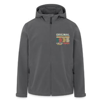 1935 Vintage Retro Cadeau D’anniversaire 90 Ans - Veste softshell homme en polyester recyclé Stanley/Stella - noir - Devant - AI Model Male 185 light (185cm)