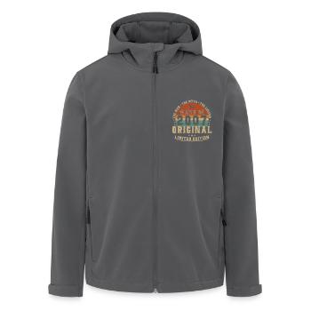 18 Jahre 2007 Vintage Retro Geburtstagsgeschenk - Recycelte Männer Softshell-Jacke von Stanley/Stella - Schwarz - Vorne - AI Model Male 185 light (185cm)