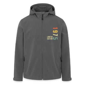 50 Jahre 1975 Vintage Retro Geburtstagsgeschenk - Recycelte Männer Softshell-Jacke von Stanley/Stella - Schwarz - Vorne - AI Model Male 185 light (185cm)