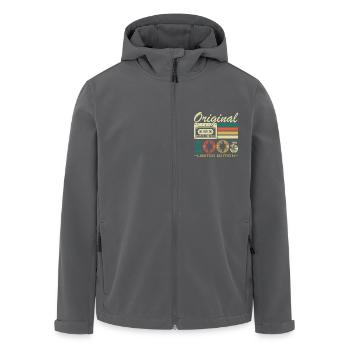 20 Jahre 2005 Vintage Retro Geburtstagsgeschenk - Recycelte Männer Softshell-Jacke von Stanley/Stella - Schwarz - Vorne - AI Model Male 185 light (185cm)
