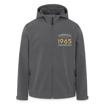 Juillet 1965 Vintage Rétro Cadeau Anniversaire - Veste softshell homme en polyester recyclé Stanley/Stella - noir - Devant - AI Model Male 185 light (185cm)