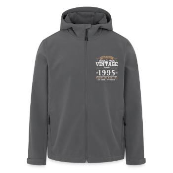 30 Jahre 1995 Vintage Retro Geburtstagsgeschenk - Recycelte Männer Softshell-Jacke von Stanley/Stella - Schwarz - Vorne - AI Model Male 185 light (185cm)