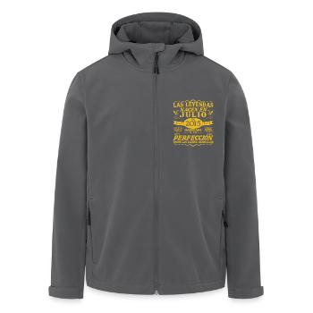 2015 juillet Vintage rétro cadeau d’anniversaire - Veste softshell homme en polyester recyclé Stanley/Stella - noir - Devant - AI Model Male 185 light (185cm)