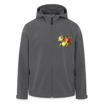 Apfel - Recycelte Männer Softshell-Jacke von Stanley/Stella - Schwarz - Vorne - AI Model Male 185 light (185cm)