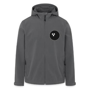Bowling ball, bowling black - Men’s Recycled Softshell Jacket by Stanley/Stella - black - Front - AI Model Male 185 light (185cm)