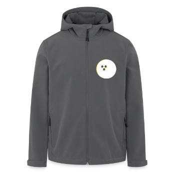 Boule de bowling, Bowling - Veste softshell homme en polyester recyclé Stanley/Stella - charbon - Devant - AI Model Male 185 light (185cm)