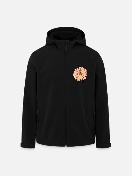 Fleur Pastel Fleurs Fleurs Pastel - Veste softshell homme en polyester recyclé Stanley/Stella - noir