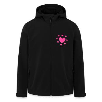 Cadeau Saint-Valentin Saint-Valentin - Veste softshell homme en polyester recyclé Stanley/Stella - noir - Devant - AI Model Male 185 light (185cm)