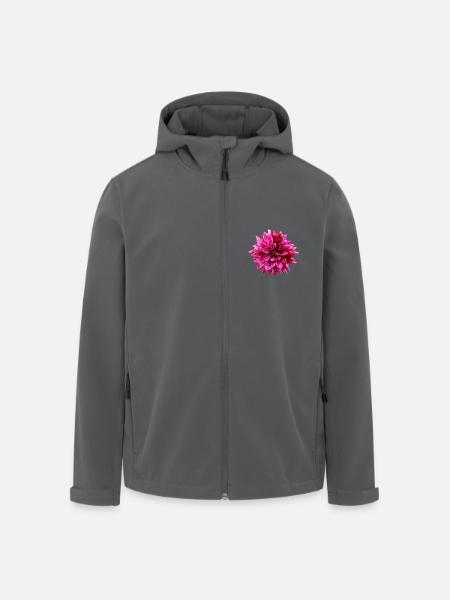 Blume rosa pinke Blume Blumen pink rosa Blumen - Recycelte Männer Softshell-Jacke von Stanley/Stella - Schwarz