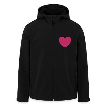 Valentinstag, Valentinstag, Valentinstag - Recycelte Männer Softshell-Jacke von Stanley/Stella - Schwarz - Vorne - AI Model Male 185 light (185cm)