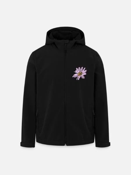 Blume pastell Blume Blumen pastell Blumen flieder - Recycelte Männer Softshell-Jacke von Stanley/Stella - Schwarz