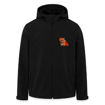 British shorthair chat chaton mignon - Veste softshell homme en polyester recyclé Stanley/Stella - noir - Devant - AI Model Male 185 light (185cm)