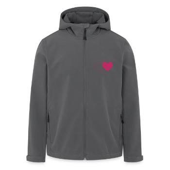 Valentinstag, Valentinstag, Valentinstag - Recycelte Männer Softshell-Jacke von Stanley/Stella - Schwarz - Vorne - AI Model Male 185 light (185cm)