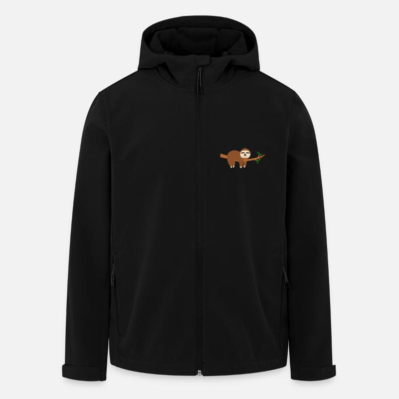 Sloth funny - Men’s Recycled Softshell Jacket by Stanley/Stella - black