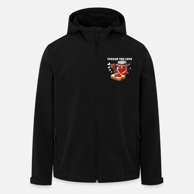 VERBREITE DIE LIEBE - Recycelte Männer Softshell-Jacke von Stanley/Stella - Schwarz