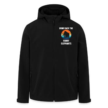 Mammouth - Veste softshell homme en polyester recyclé Stanley/Stella - noir - Devant - AI Model Male 185 light (185cm)