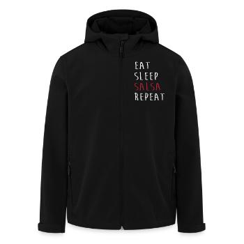Salsa Tänzer Tänzerin - Recycelte Männer Softshell-Jacke von Stanley/Stella - Schwarz - Vorne - AI Model Male 185 light (185cm)