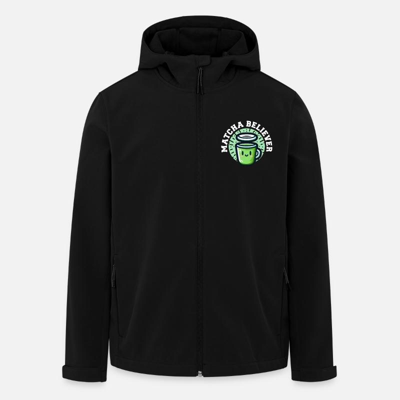 MATCHA-GLÄUBIGER - Recycelte Männer Softshell-Jacke von Stanley/Stella - Schwarz