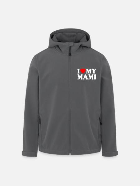 I love my mami - Men’s Recycled Softshell Jacket by Stanley/Stella - black
