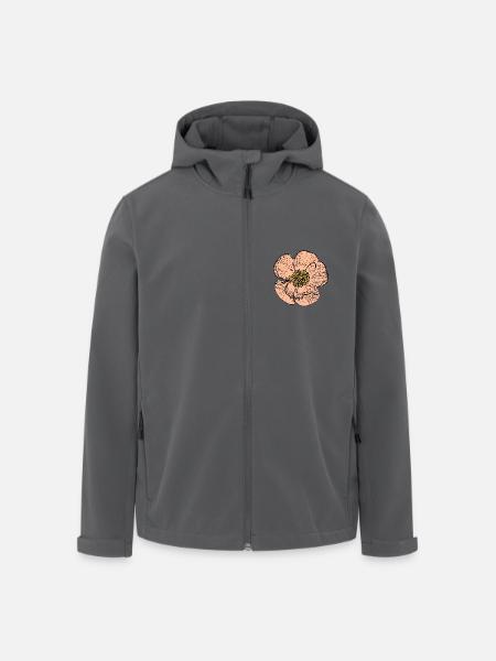 Blume pastell Blume Blumen pastell Blumen - Recycelte Männer Softshell-Jacke von Stanley/Stella - Schwarz