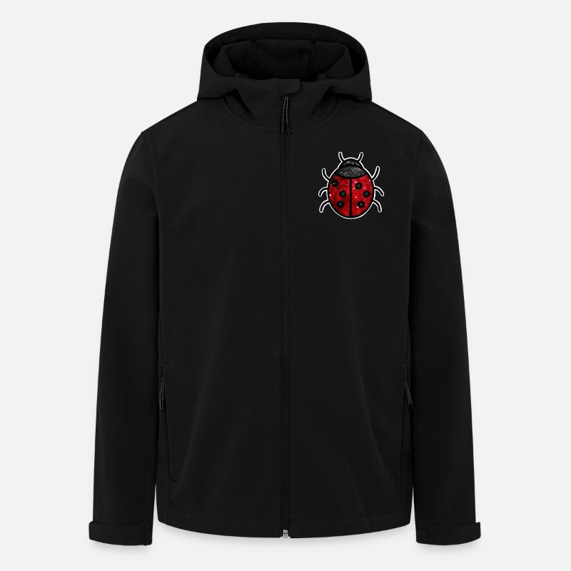 Kosmischer Marienkäfer - Recycelte Männer Softshell-Jacke von Stanley/Stella - Schwarz