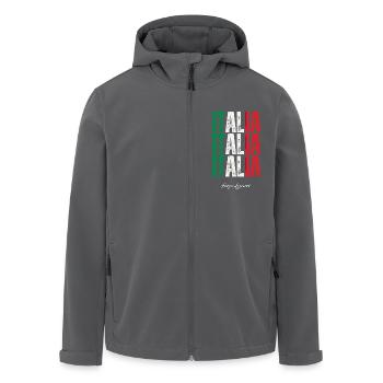 Flag of Italy, Italian pride - Men’s Recycled Softshell Jacket by Stanley/Stella - anthracite - Front - AI Model Male 185 light (185cm)