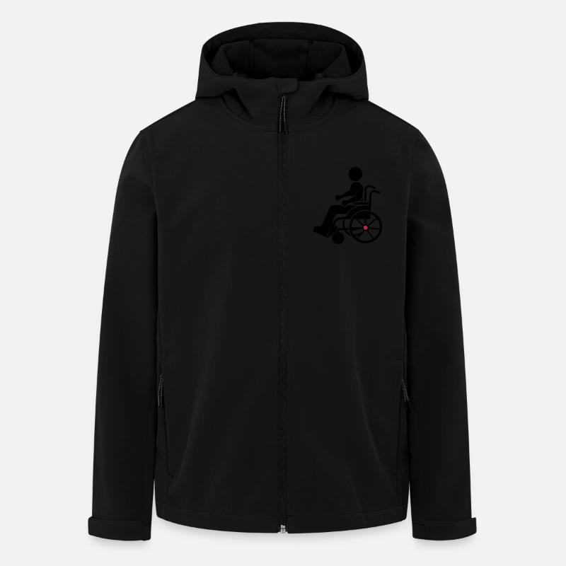 Rollstuhl Eingeschränkt - Recycelte Männer Softshell-Jacke von Stanley/Stella - Schwarz