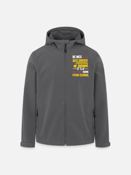Schulbusfahrer Schulbus - Recycelte Männer Softshell-Jacke von Stanley/Stella - Schwarz