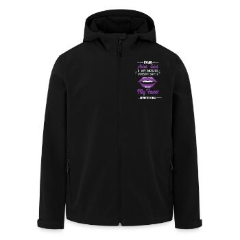 Sternzeichen Widder - Recycelte Männer Softshell-Jacke von Stanley/Stella - Schwarz - Vorne - AI Model Male 185 light (185cm)