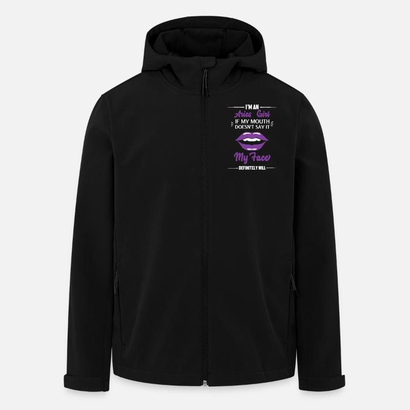 Signe du zodiaque Bélier - Veste softshell homme en polyester recyclé Stanley/Stella - noir