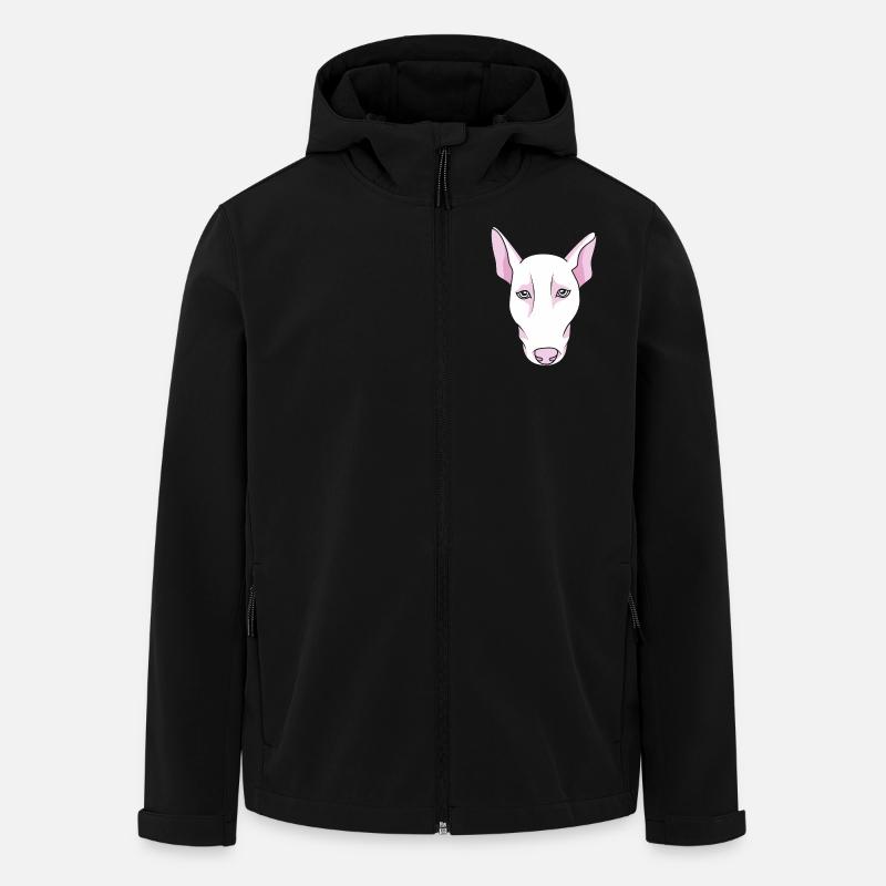 Bull terrier - Veste softshell homme en polyester recyclé Stanley/Stella - noir