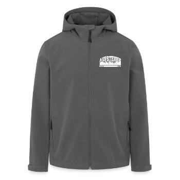 Aufsteiger 2025 Aufstieg Fußball Handball - Recycelte Männer Softshell-Jacke von Stanley/Stella - Anthrazit - Vorne - AI Model Male 185 light (185cm)