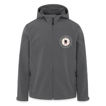 Club der Weinliebhaber - Recycelte Männer Softshell-Jacke von Stanley/Stella - Schwarz - Vorne - AI Model Male 185 light (185cm)