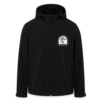 Papa introverti humour père antisocial western - Veste softshell homme en polyester recyclé Stanley/Stella - noir - Devant - AI Model Male 185 light (185cm)