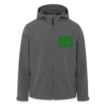 Not vegan - Veste softshell homme en polyester recyclé Stanley/Stella - noir - Devant - AI Model Male 185 light (185cm)