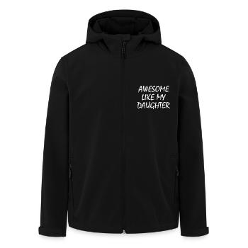 awesome like my daughter - Recycelte Männer Softshell-Jacke von Stanley/Stella - Schwarz - Vorne - AI Model Male 185 light (185cm)