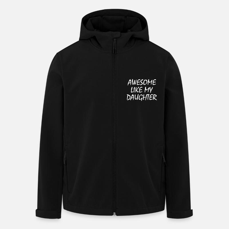 awesome like my daughter - Men’s Recycled Softshell Jacket by Stanley/Stella - black