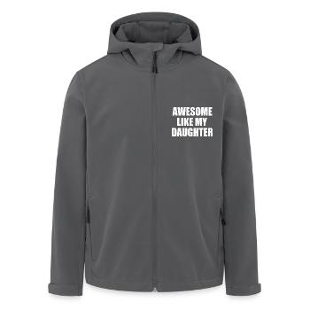 awesome like my daughter - Recycelte Männer Softshell-Jacke von Stanley/Stella - Schwarz - Vorne - AI Model Male 185 light (185cm)