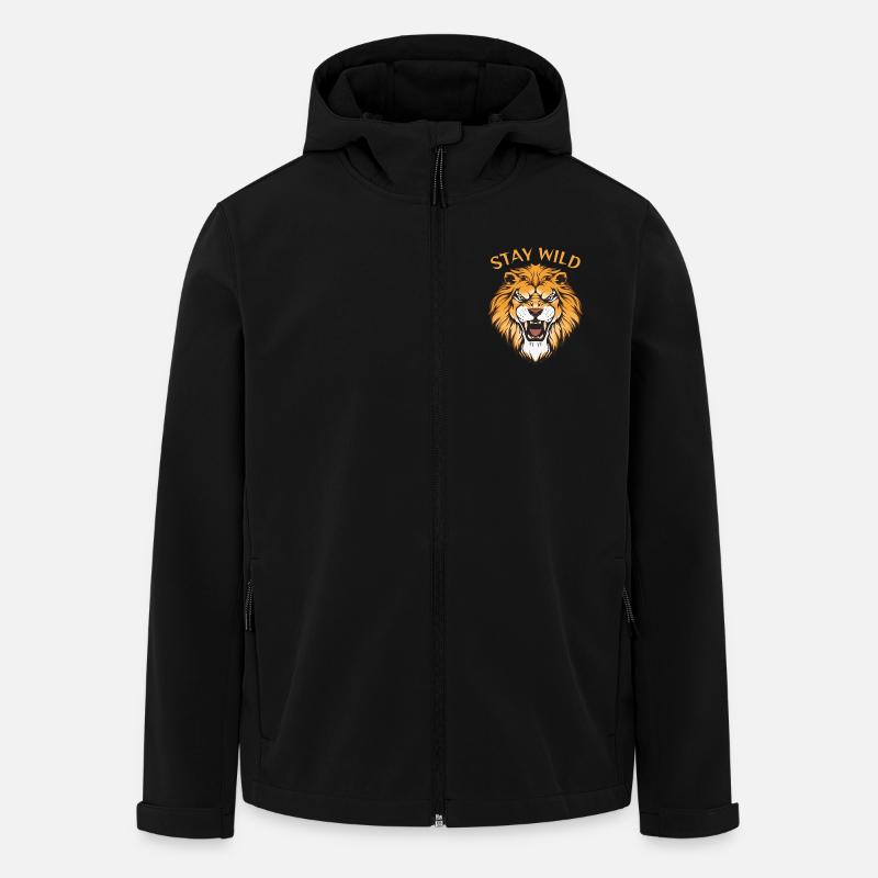 stay wild - Men’s Recycled Softshell Jacket by Stanley/Stella - black