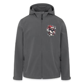 Écureuil Noël Drôle - Veste softshell homme en polyester recyclé Stanley/Stella - noir - Devant - AI Model Male 185 light (185cm)