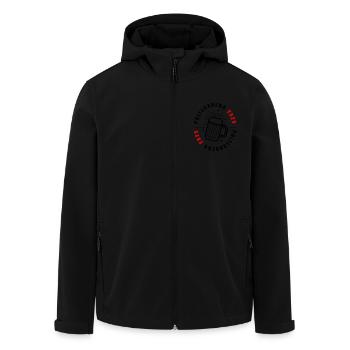 Polterabend 2025 - Recycelte Männer Softshell-Jacke von Stanley/Stella - Schwarz - Vorne - AI Model Male 185 light (185cm)