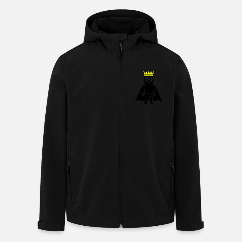 König - Recycelte Männer Softshell-Jacke von Stanley/Stella - Schwarz