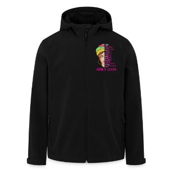 Sternzeichen Widder - Recycelte Männer Softshell-Jacke von Stanley/Stella - Schwarz - Vorne - AI Model Male 185 light (185cm)