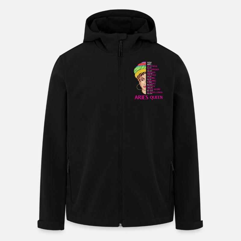 Zodiac sign Aries - Men’s Recycled Softshell Jacket by Stanley/Stella - black