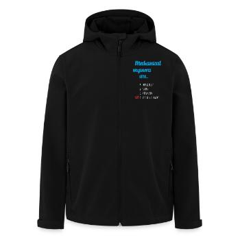 Maschinenbau Ingenieur - Recycelte Männer Softshell-Jacke von Stanley/Stella - Schwarz - Vorne - AI Model Male 185 light (185cm)