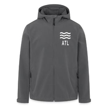 ATL Waves Grafik-Tee - Recycelte Männer Softshell-Jacke von Stanley/Stella - Anthrazit - Vorne - AI Model Male 185 light (185cm)